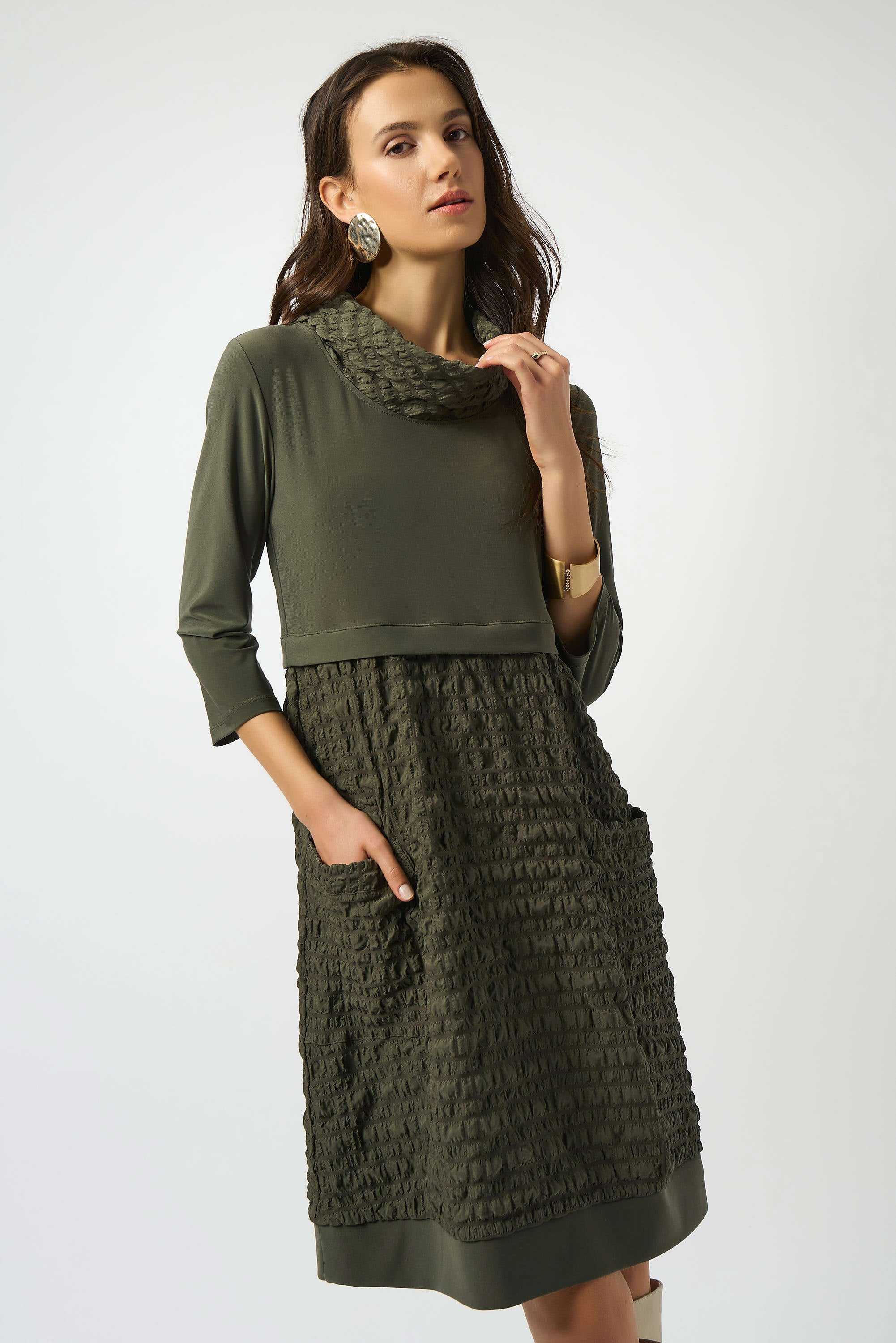Joseph Ribkoff Jacquard Silky Knit Cocoon Dress-243114F25