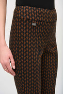 Joseph Ribkoff Jacquard Woven Abstract Print Slim Fit Pants-JR-243306