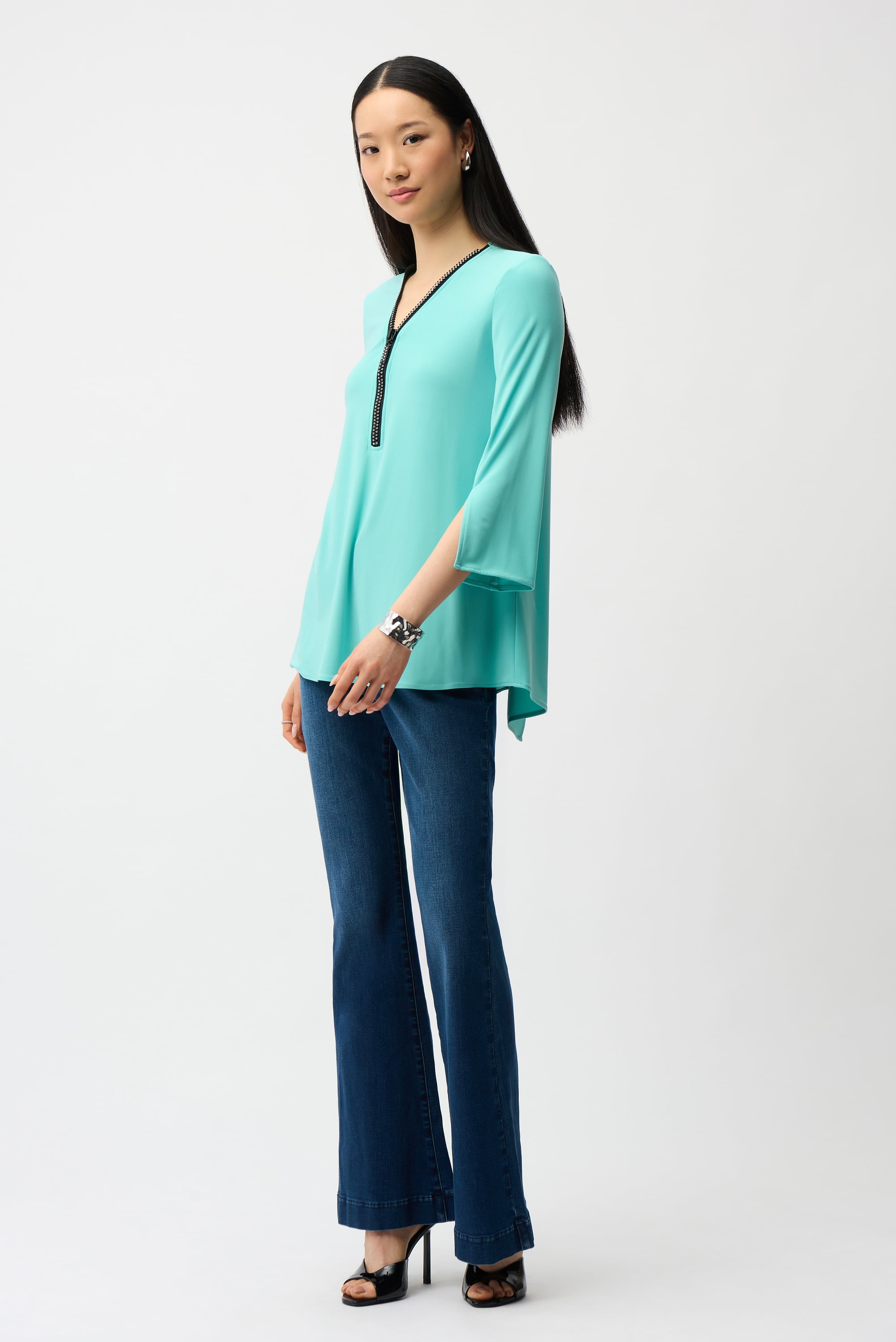 Silky Knit Fit and Flare Tunic