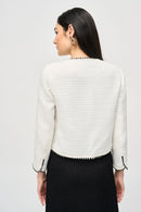 Joseph Ribkoff Bouclé Jacket With Contrast Trim Style 243911