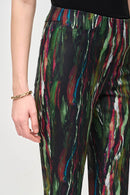 Abstract Print Classic Slim Pull-On Pants-JR-243916