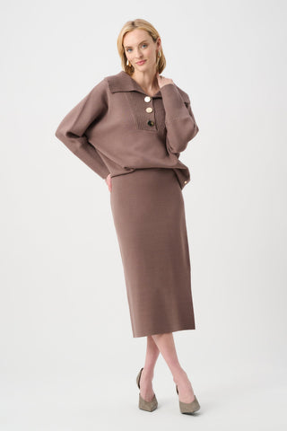 Joseph Ribkoff Sweater Knit Midi Skirt-243967F26