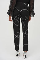Joseph Ribkoff Silky Knit Abstract Print Pull-On Pants-JR-244119