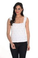 Frank Lyman Sleeveless Jeweled Pullover-FL-244604U