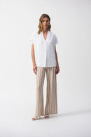 Joseph Ribkoff Textured Woven Straight Top Style 251087