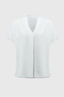 Joseph Ribkoff Textured Woven Straight Top Style 251087