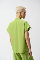 Joseph Ribkoff Textured Woven Straight Top Style 251087
