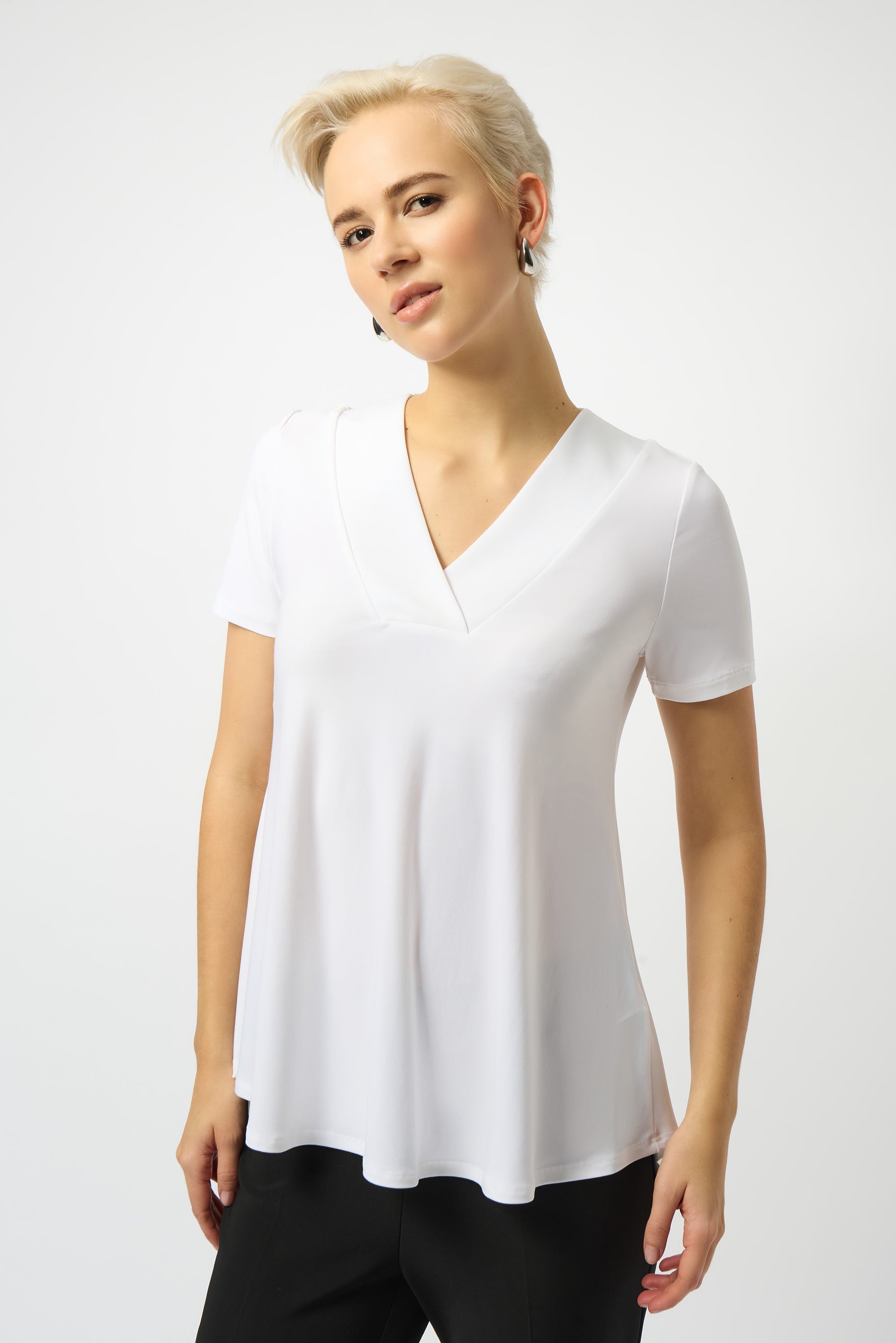 Silky Knit Flared Top