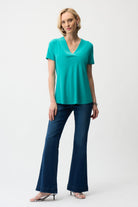 Silky Knit Flared Top