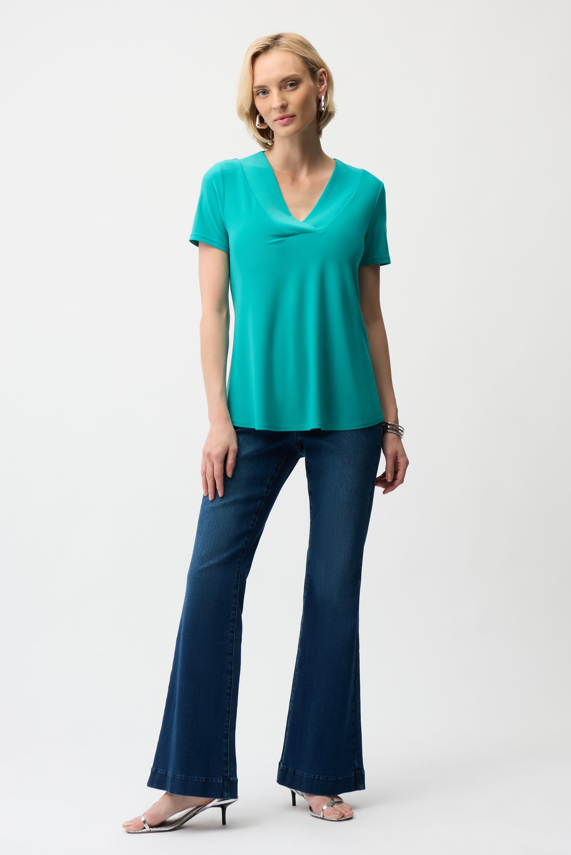 Silky Knit Flared Top