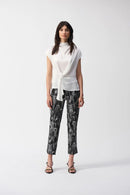Joseph Ribkoff Satin Draped Mock Neck Top Style 251166