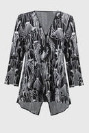 Joseph Ribkoff Silky Knit Conversational Print Fit and Flare Tunic Style 251181