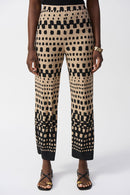 Joseph Ribkoff Silky Knit Dot Print Wide-Leg Pants Style 251188
