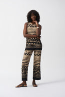 Joseph Ribkoff Silky Knit Dot Print Sleeveless Tunic Style 251193