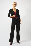 Joseph Ribkoff Sweater Knit Cover-Up with Pearl Ornament Style 251900