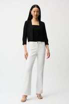 Sweater Knit Cover-Up with Pearl Ornament