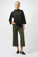 Claudia | Culotte Jeans With Embellished Front Seam-241903S25