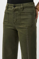 Claudia | Culotte Jeans With Embellished Front Seam-241903S25