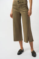 Claudia | Culotte Jeans With Embellished Front Seam-241903S25