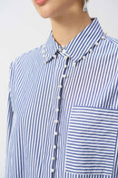 Joseph Ribkoff Striped Stretch Cotton Shirt-JR-251942
