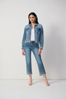 Joseph Ribkoff Straight Fit Crop Stretch Jeans Style 251956