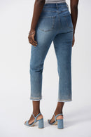 Joseph Ribkoff Straight Fit Crop Stretch Jeans Style 251956
