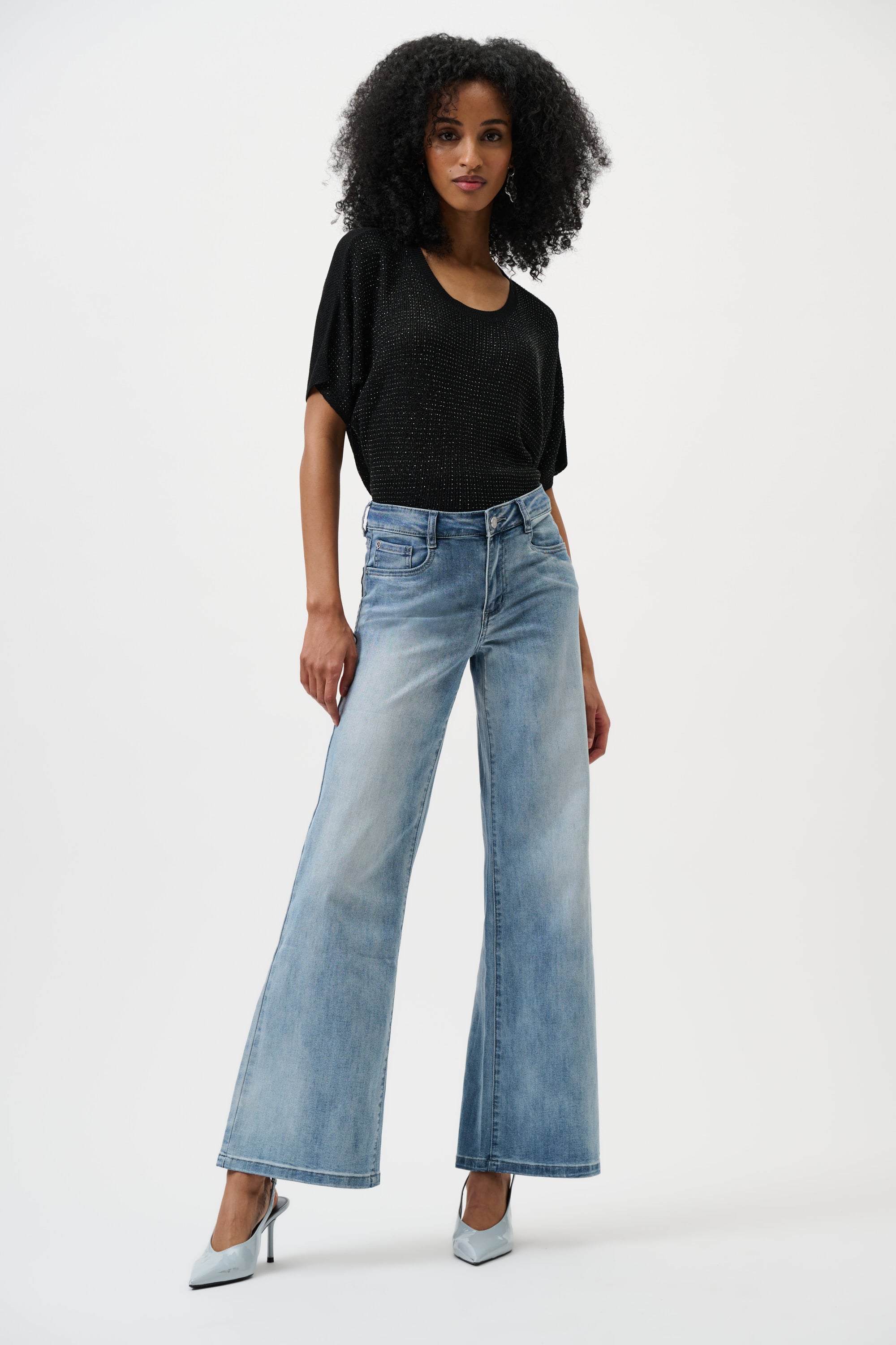 Goldie | Classic Wide-Leg Stretch Jeans
