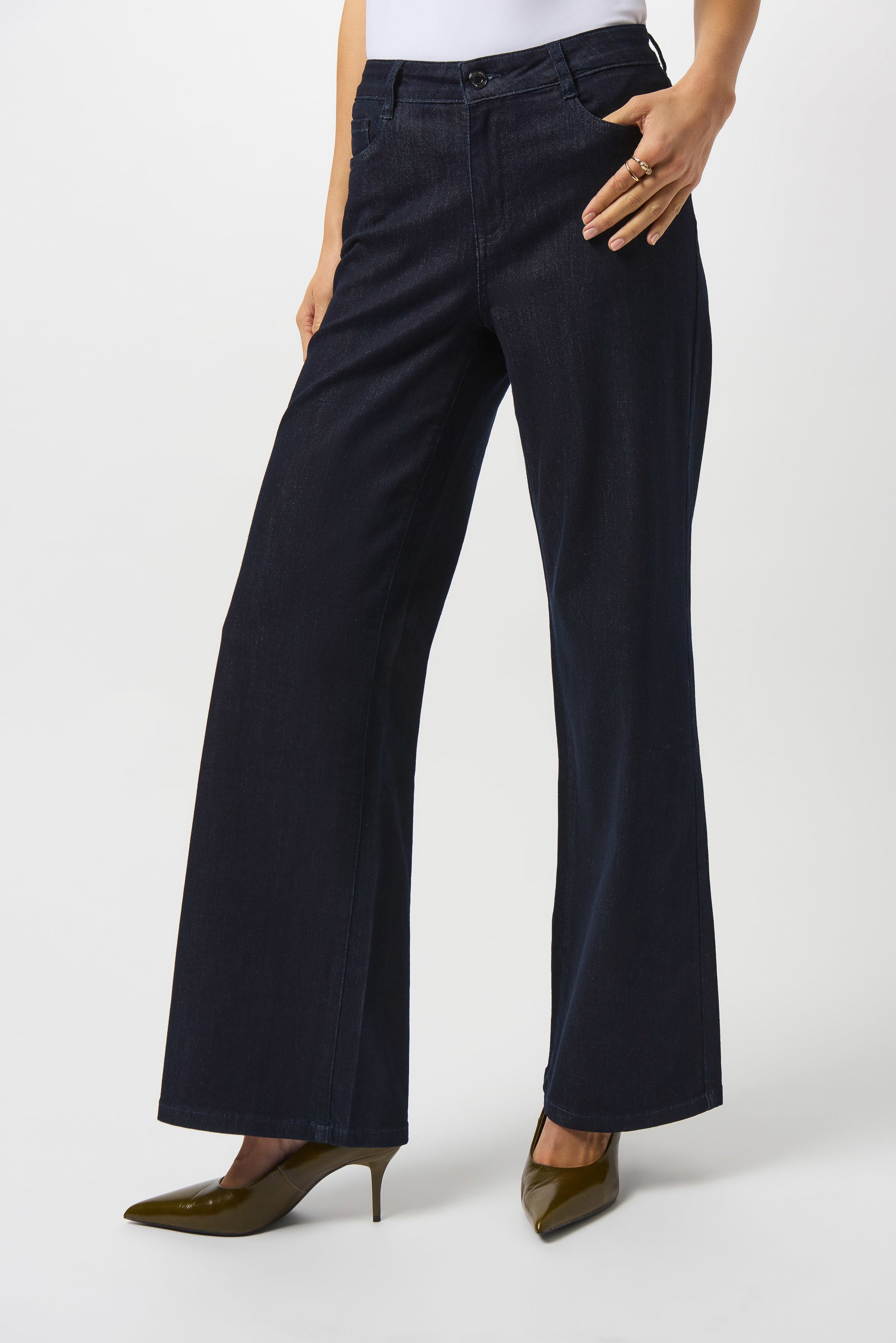 Joseph Ribkoff Goldie | Classic Wide-Leg Stretch Jeans -251968