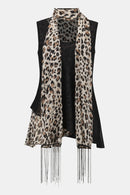 Chiffon Animal Print Reversible A-Line Tunic-252155