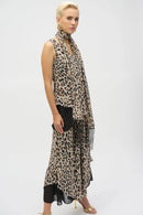 Chiffon Animal Print Reversible A-Line Tunic-252155