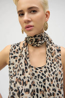 Chiffon Animal Print Reversible A-Line Tunic-252155