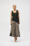 Chiffon Animal Print Reversible A-Line Tunic-252155