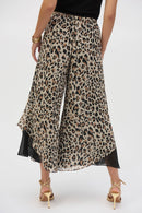 Chiffon Animal Print Reversible Culotte Pants-252156
