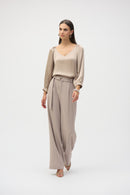 Joseph Ribkoff Satin V-Neck Straight Top-252165