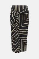Joseph Ribkoff Silky Knit Geometric Print Pencil Skirt-252187