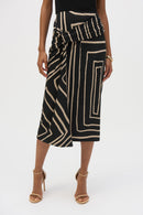 Joseph Ribkoff Silky Knit Geometric Print Pencil Skirt-252187