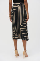 Joseph Ribkoff Silky Knit Geometric Print Pencil Skirt-252187