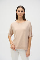 Joseph RIbkoff Sweater Knit Elbow Sleeve Pullover- JR-252906