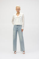 Joseph Ribkoff Lace Fitted Moto Jacket-252920