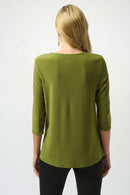 Joseph Ribkoff Silky Knit Asymmetrical Tunic-253027
