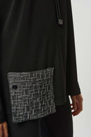 Joseph Ribkoff Silky Knit & Novelty Boxy Top-253052