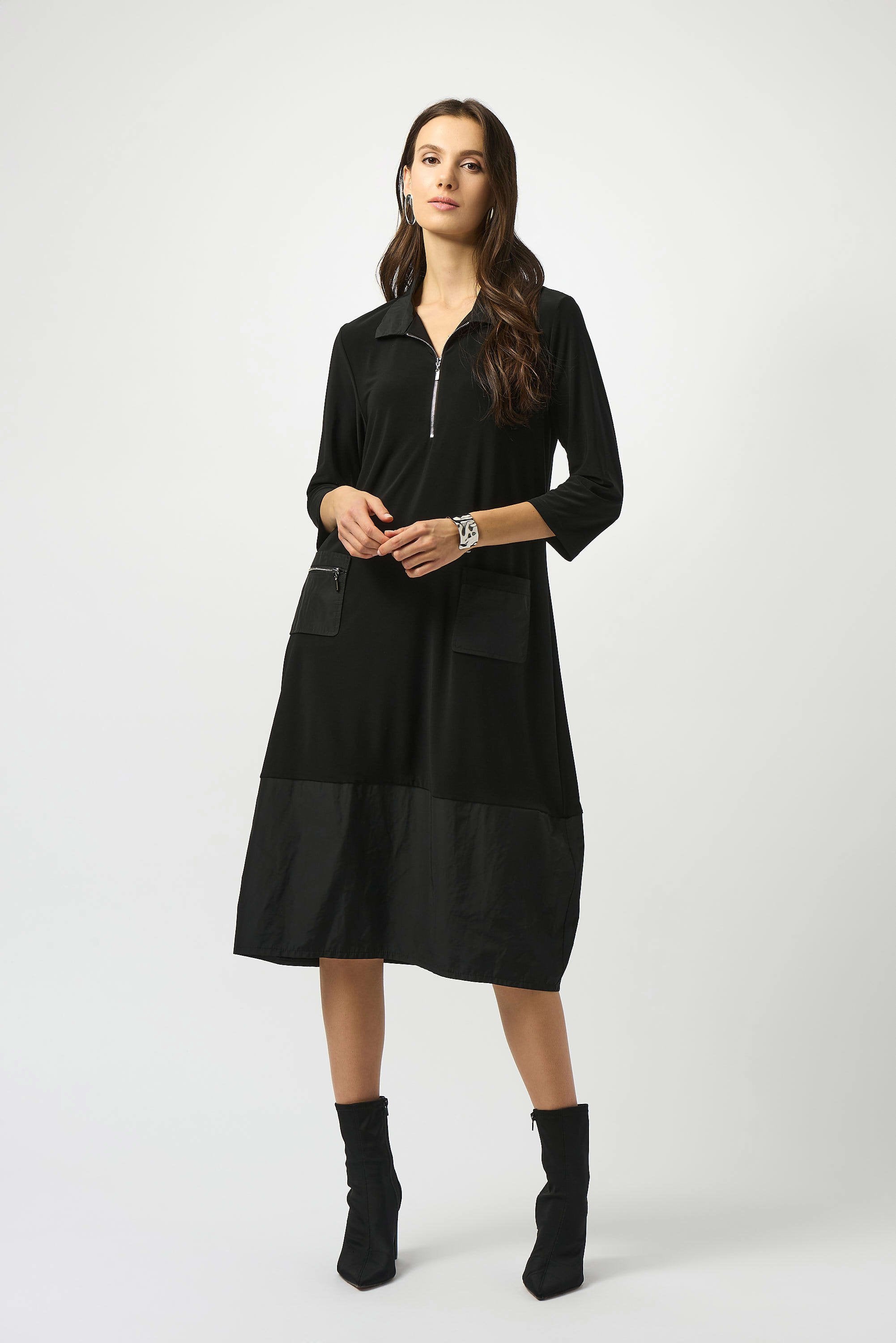 Joseph Ribkoff Silky Knit & Memory Cocoon Dress-253066