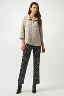 Joseph Ribkoff Bubble Jacquard A-Line Top-253070