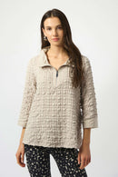 Joseph Ribkoff Bubble Jacquard A-Line Top-253070