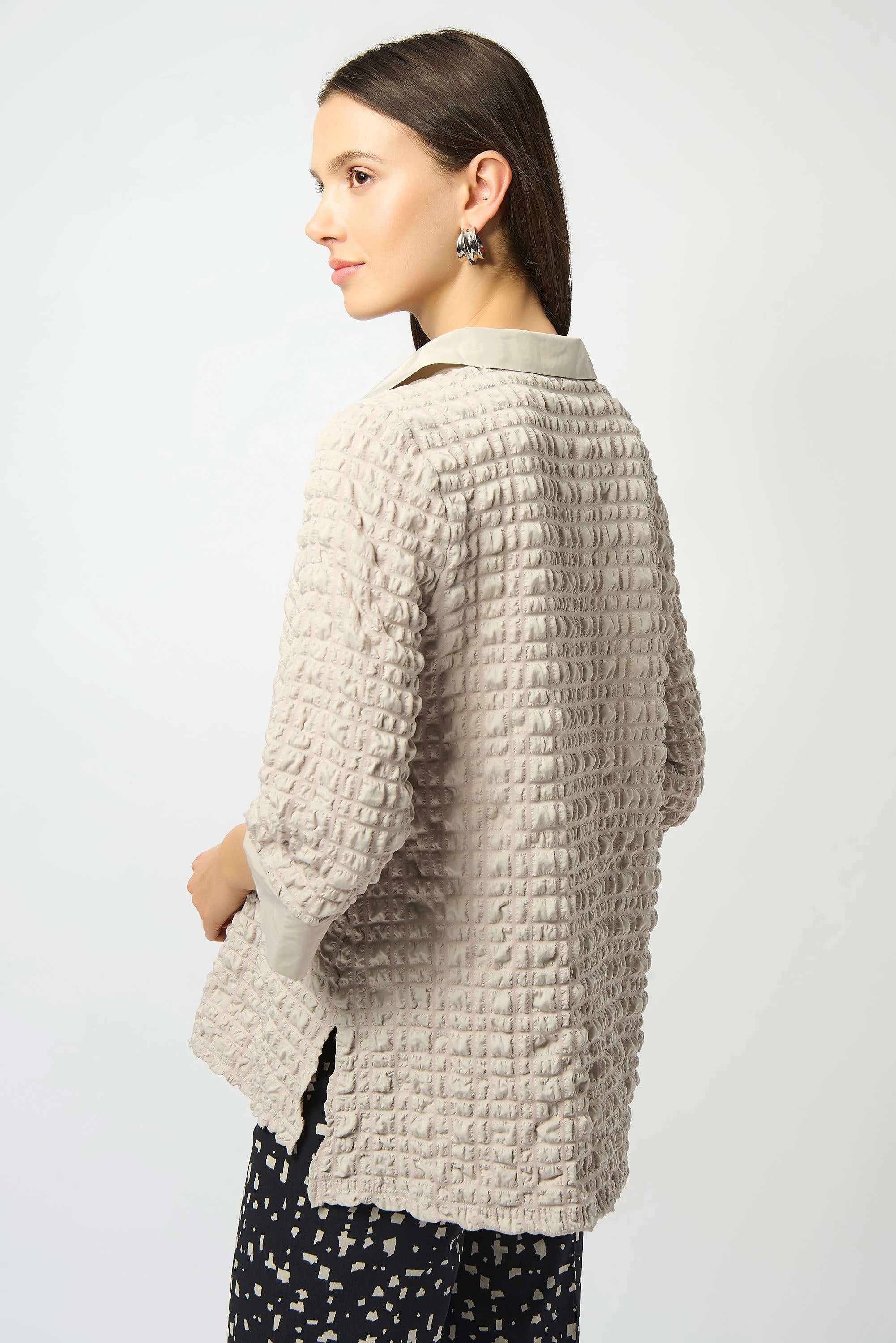 Joseph Ribkoff Bubble Jacquard A-Line Top-253070