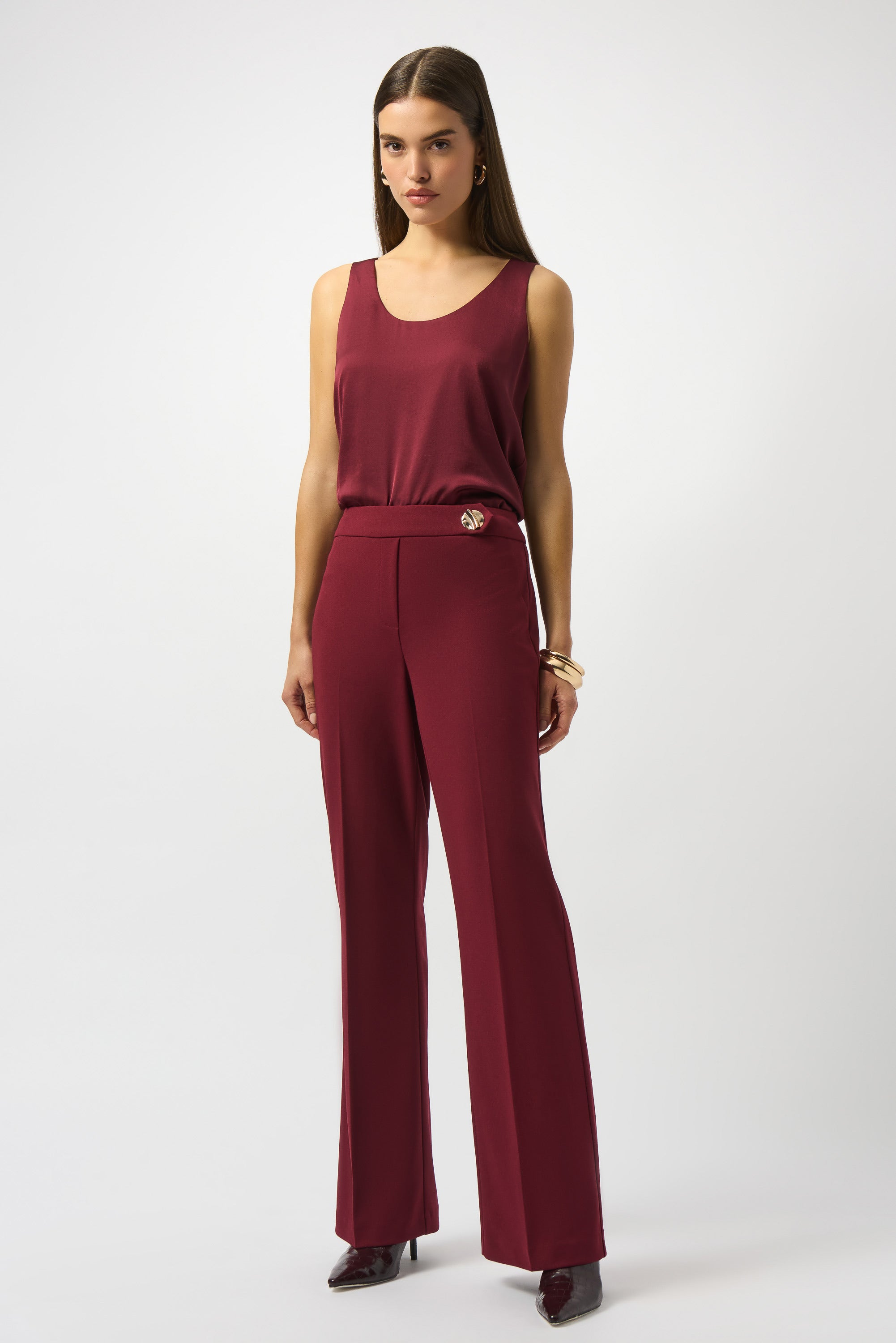 Joseph Ribkoff Scuba Crepe Wide-Leg Pants-253073