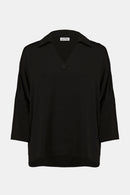 Joseph Ribkoff Recycled Hammered Satin Boxy Top-253076