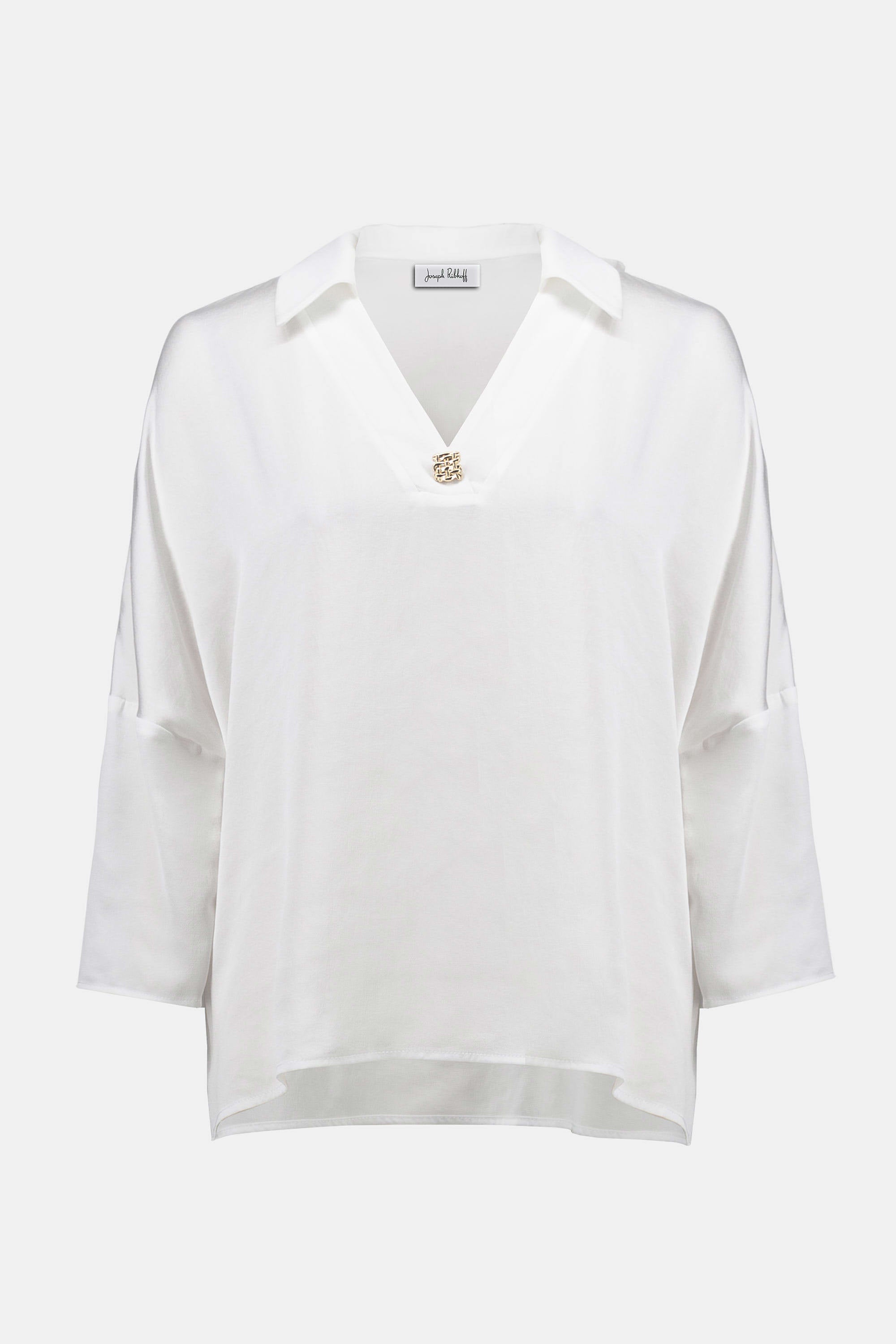 Joseph Ribkoff Recycled Hammered Satin Boxy Top-253076