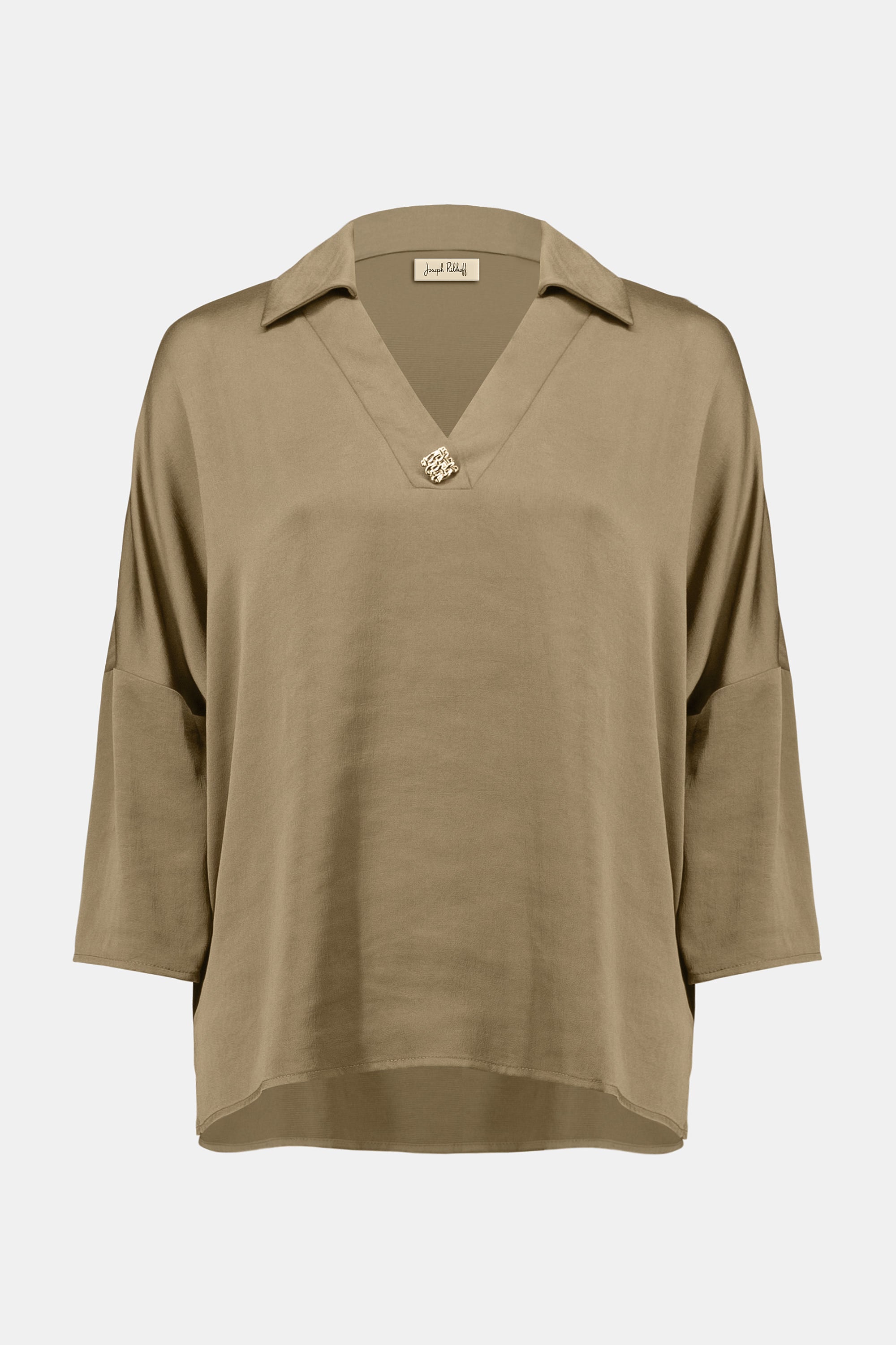 Joseph Ribkoff Recycled Hammered Satin Boxy Top-253076