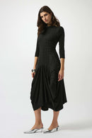 Joseph Ribkoff Bubble Jacquard & Silky Knit Cocoon Dress-253085